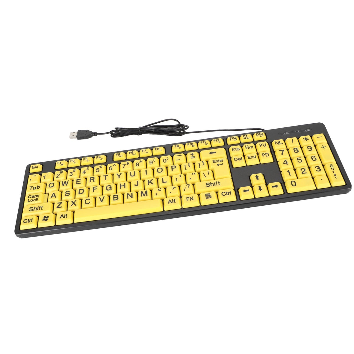 104 Keys Large Print Computer Keyboard Usb Wired Keyboard For Students Eld