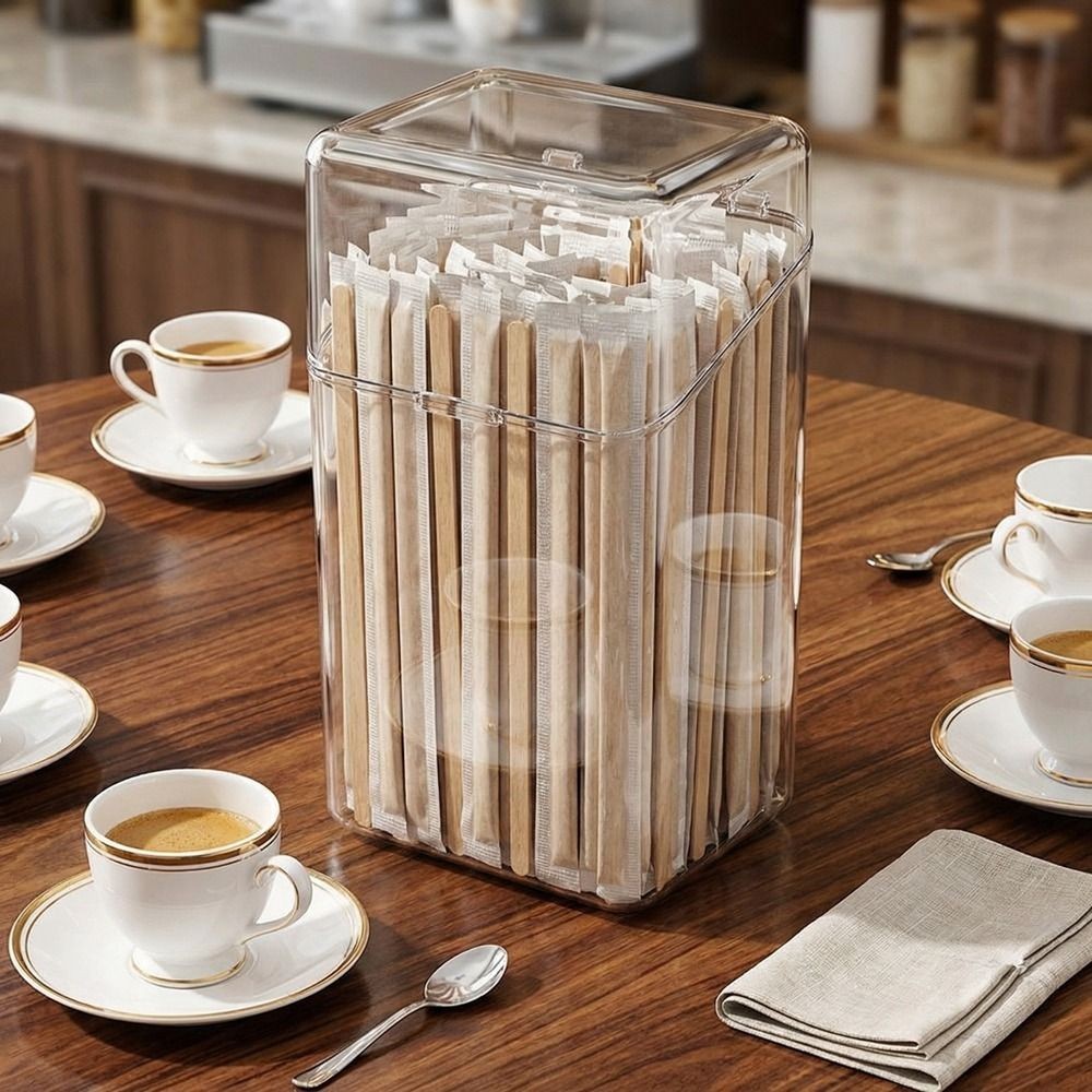 Straw Organizer Plastic Container Bottle Drinking Straw Holder Straw Dispenser