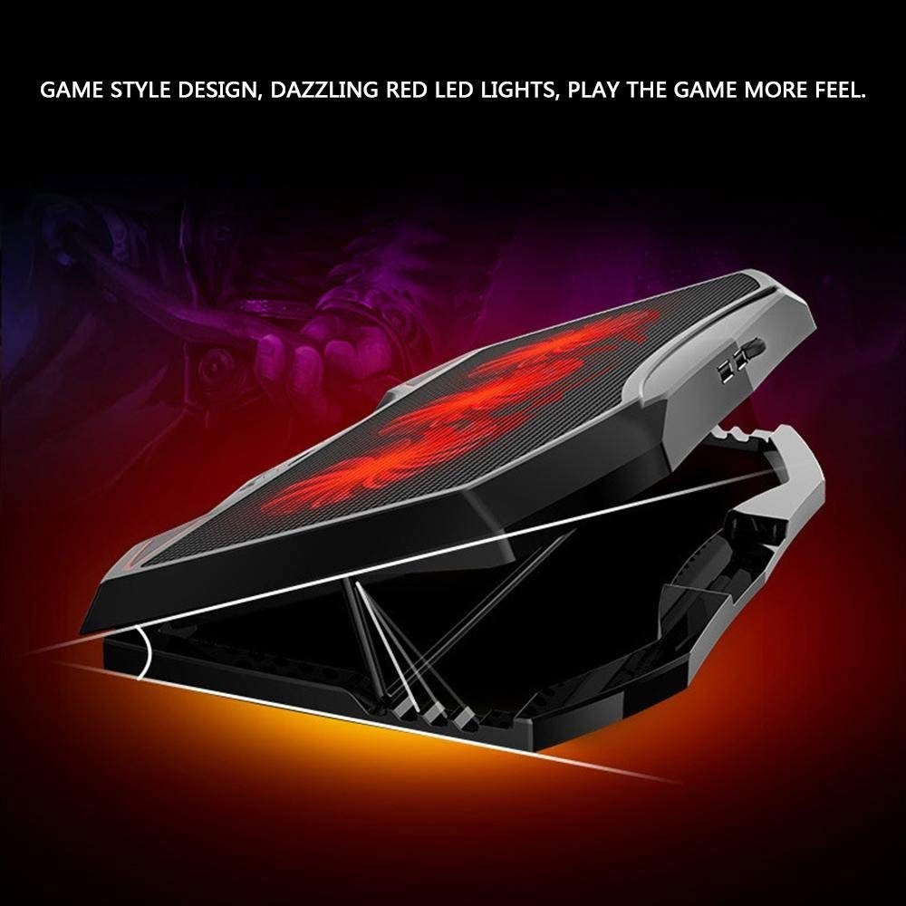 Laptop Cooling Pad Laptop Stand with 3 Cooling Quiet Fans for 12-17" Laptops