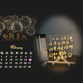 USB LED Night Light Acrylic Message Note Board Lamp Children Gifts Bedroom Decor