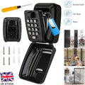 Key Safe Wall Mounted Lock Box Large Key Outdoor Lock Box 12-Digit Combination