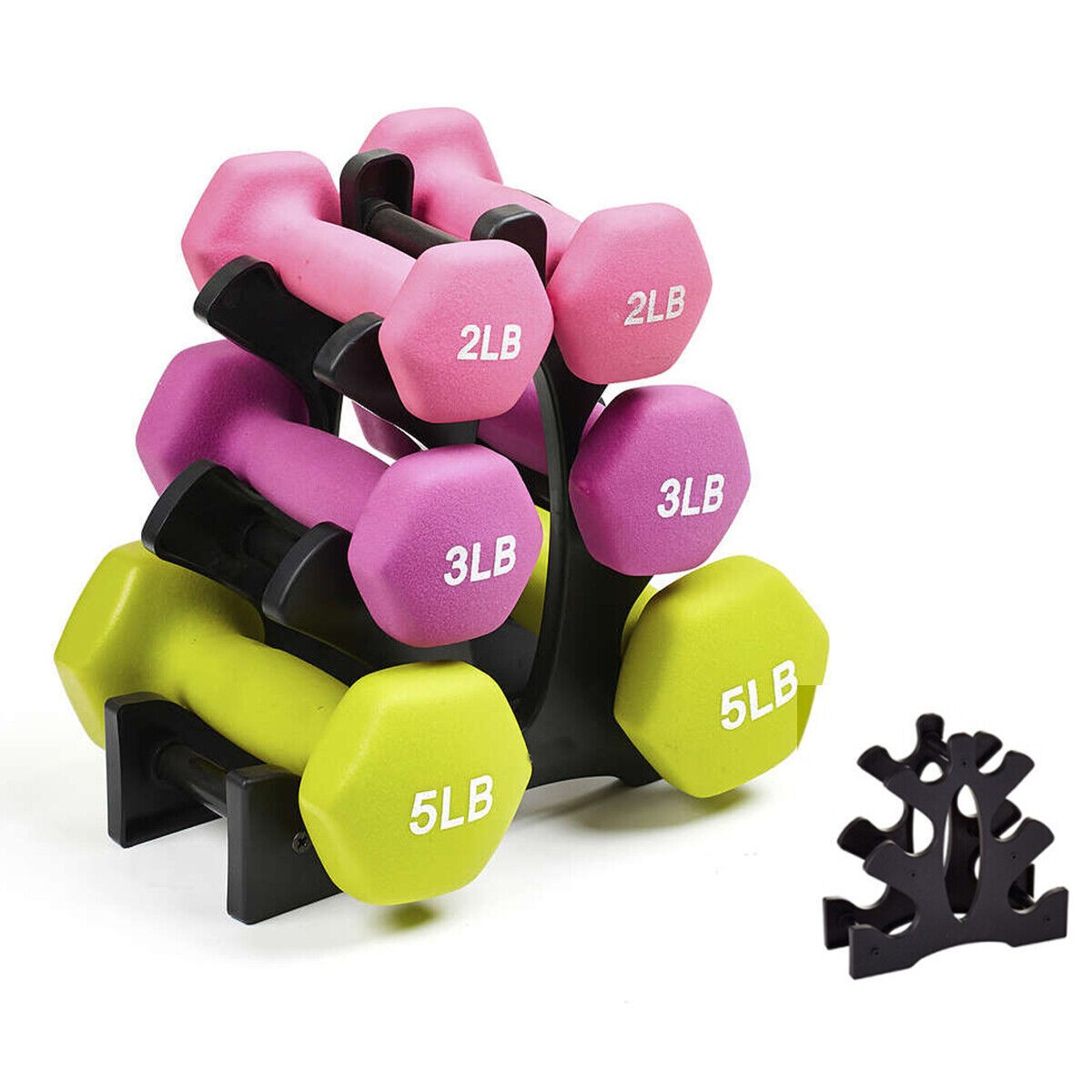 Dumbell Weight Rack 3-Tier Tower Stand Hand Weight Storage Holder Dumbbell Rack