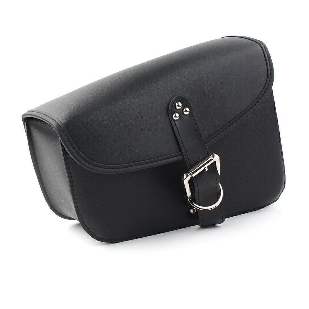 Left Side PU Leather Saddlebag Saddle Bag for Harley Sportster Iron 72 883 1200