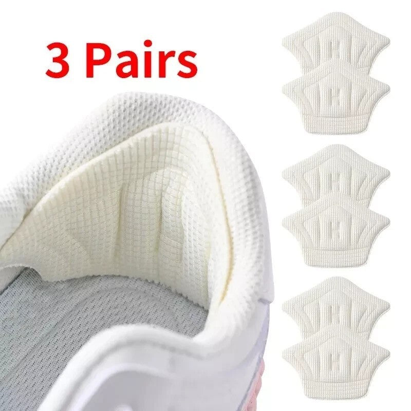 6pcs Back of Heel Cushion Inserts Mesh Heel Grips Pads for Boots Loose Shoes
