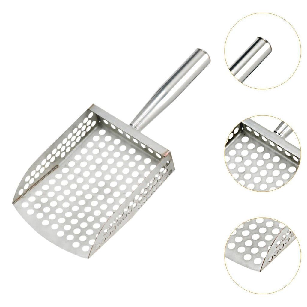Stainless Steel Sand Scoop Sand Sifter Shovel for Metal Detecting Underwater