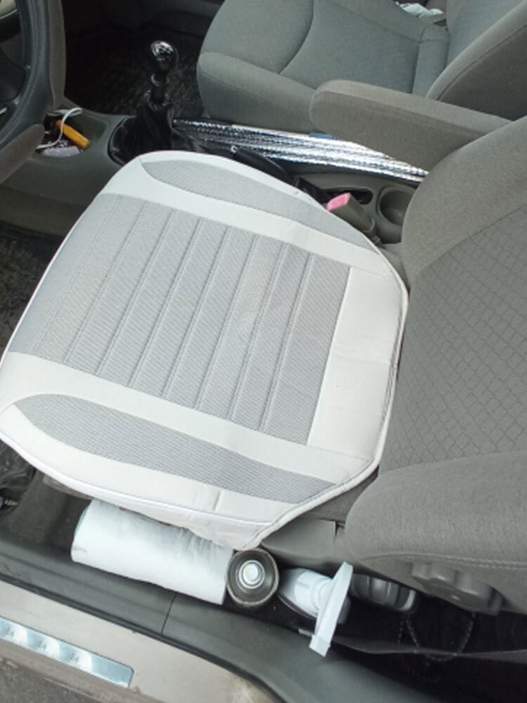Vehicle Front Seat Cover Breathable PU Leather Pad Mat Chair Cushion Accessories