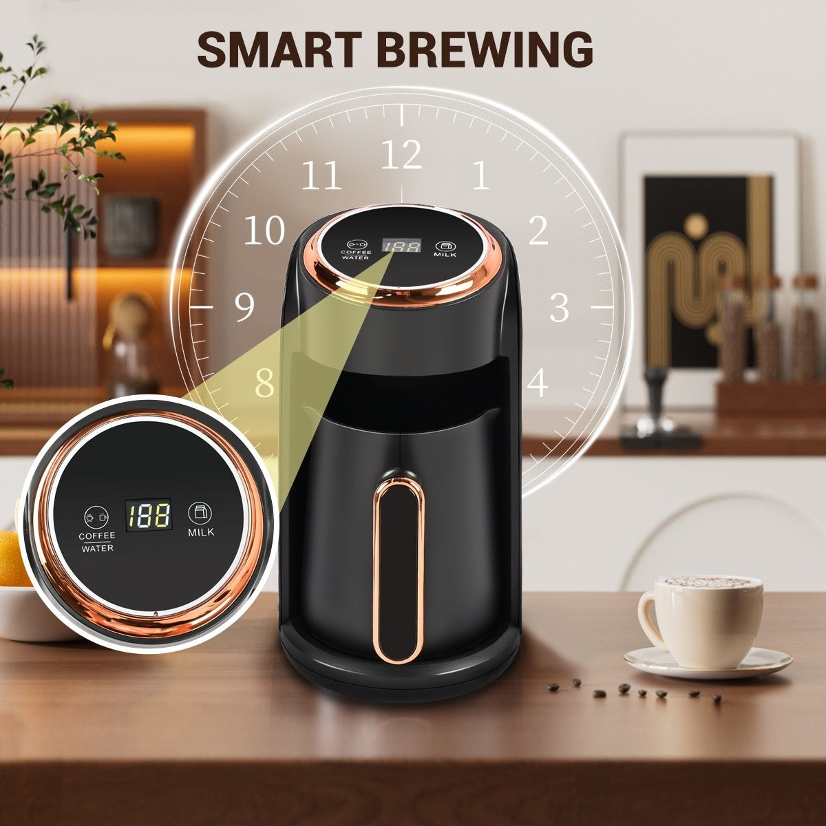 300ml Electric Turkish Greek Coffee Maker Boiled Tea Coffee Espresso Machine UK