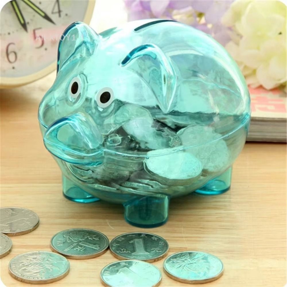 Reusable Piggy Bank Transparent Money Saving Box  for Children