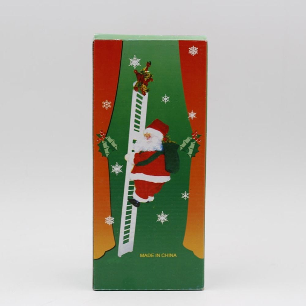 Christmas Electric Santa Claus Climbing Ladder Doll Music Xmas Music Decor Party