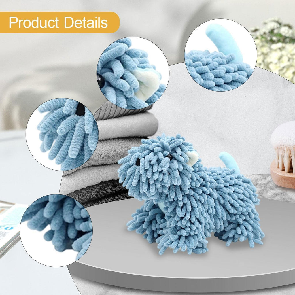 Chenille Hand Towel, Fluffy Ball, Household Accessory, Puppy Shaped, Soft,