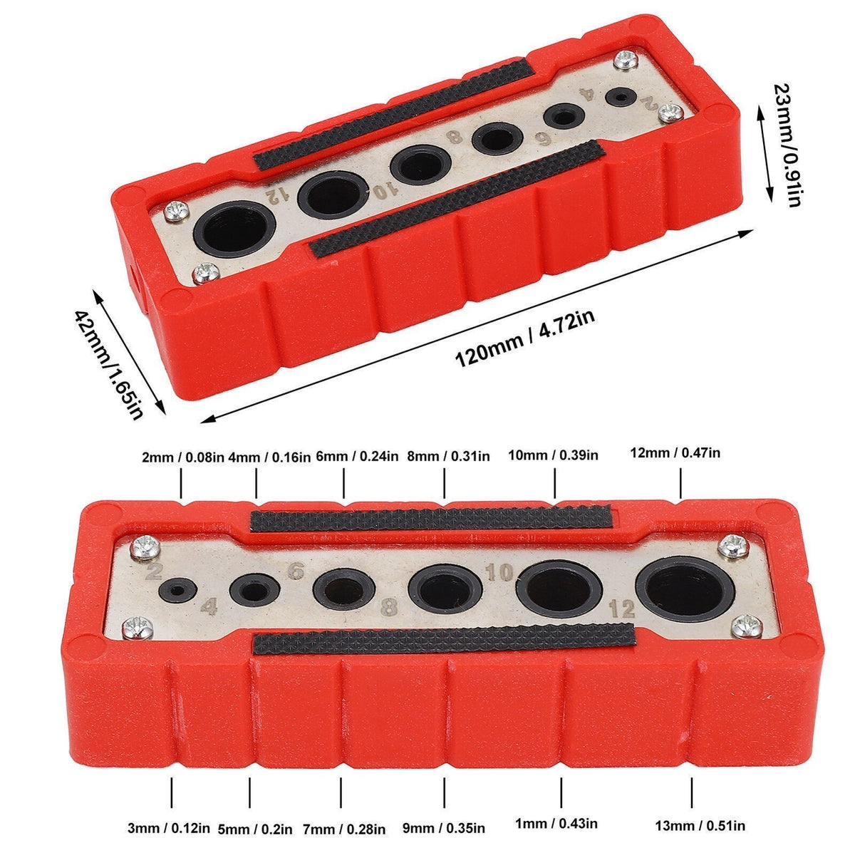 Portable Drilling Guide Handheld Drill Guide Drill Block Drilling Jig For 2mm
