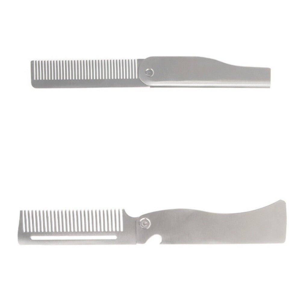 Portable Steel Combs Hair Styling Comb Pocket Comb Folding Pocket Beard Combs
