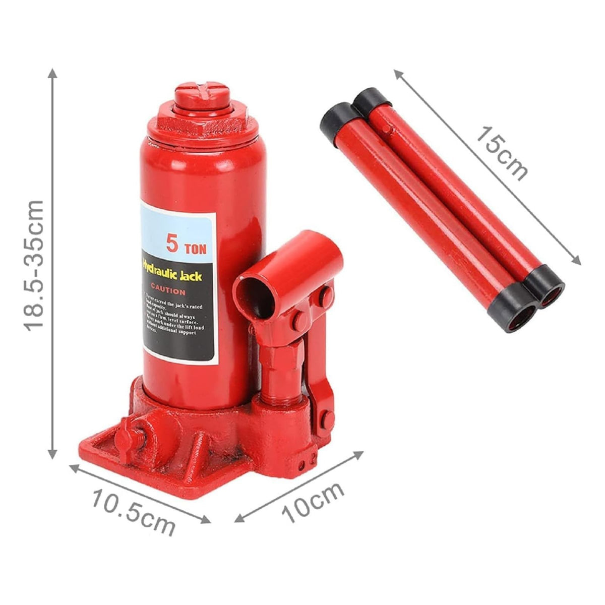 5 Ton Heavy Duty Professional Bottle Jack CAR VAN TRUCK Hydraulic Jack