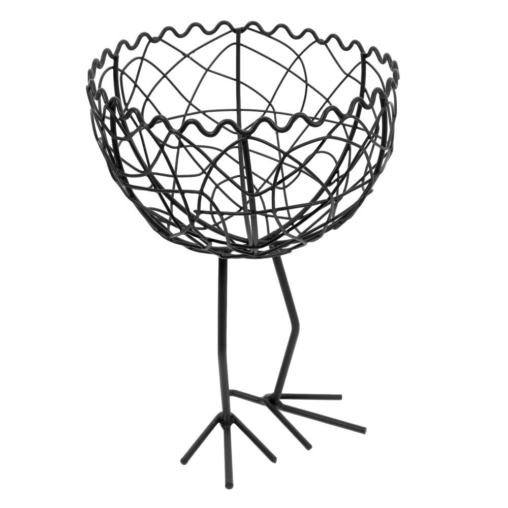 Iron Mesh Storage Basket Counter Standing Basket Decor Cast Iron Storage Basket