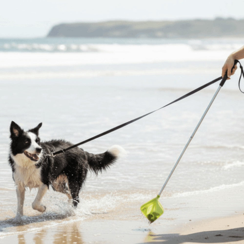 Foldable Pet Poop Scooper Non-Contact Portable Dog Poop Catcher Extendable