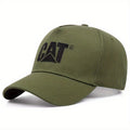 Vintage Caterpillar CAT Black Trucker Mesh Snapback Adjustment Hat Baseball Cap