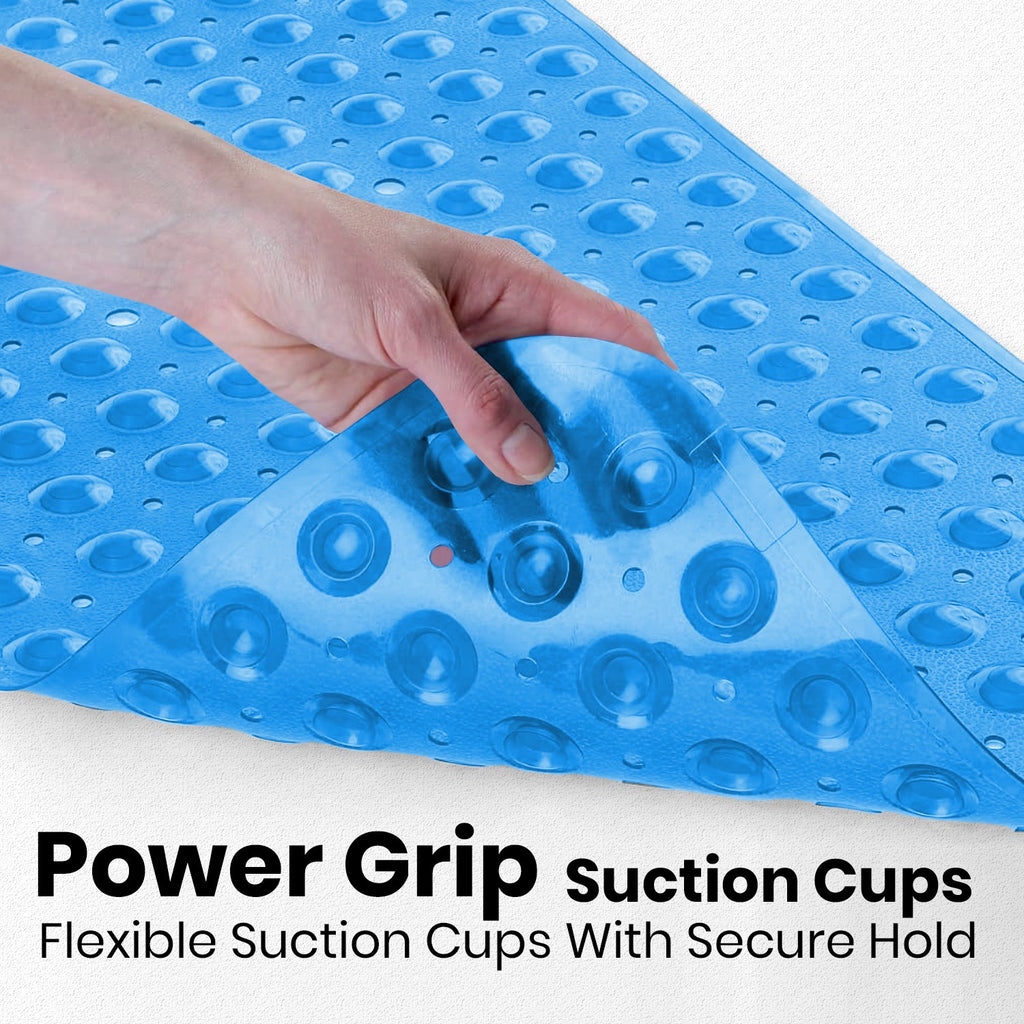 Anti-Mold Rubber Bath Mat Non Slip Bathtub Strong Suction Extra Large Shower Mat