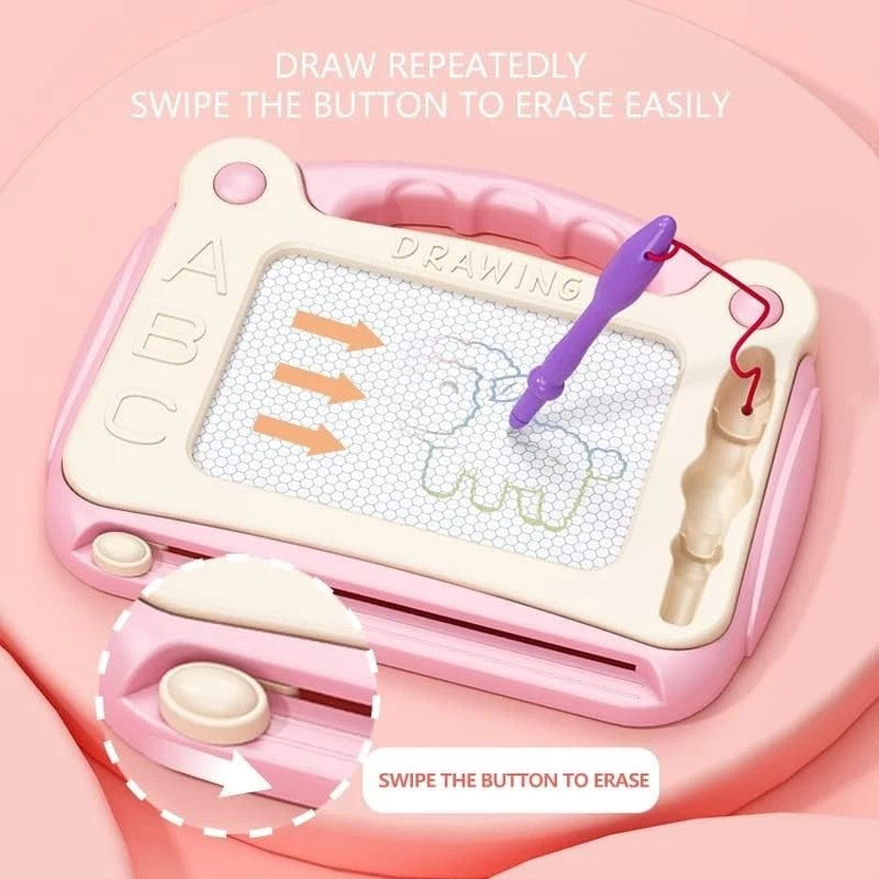Kids Magic Drawing Board & Magnetic Slate Doodle Pad Early Learning Activity Toy