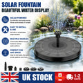 Solar Fountain Floating Pump Water Feature Garden Pool Bird Bath Pond Outdoor