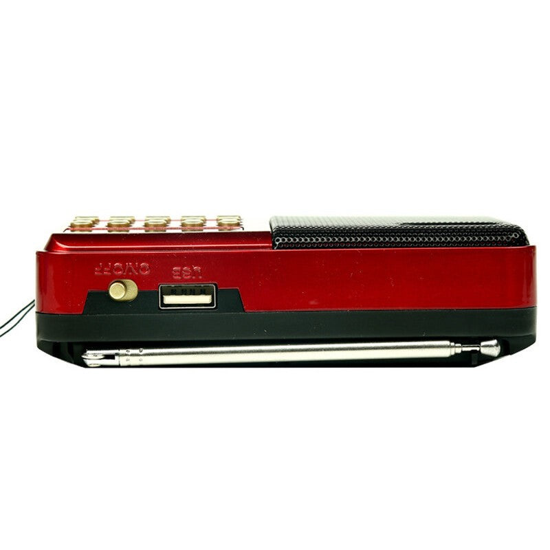 Rechargeable Mini Digital Portable Radio USB FM MP3 Music Player SD Card Speaker