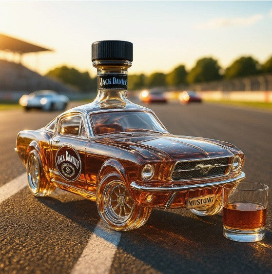 Car Whiskey Bottle Red Red Wine Decanter Bar Decor Party Gift Desktop Ornament