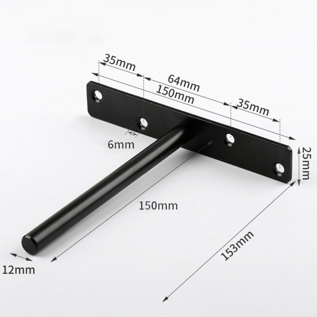 4 sets Floating Shelf Brackets for Concealed Wood Shelves -Premium Heavy Duty