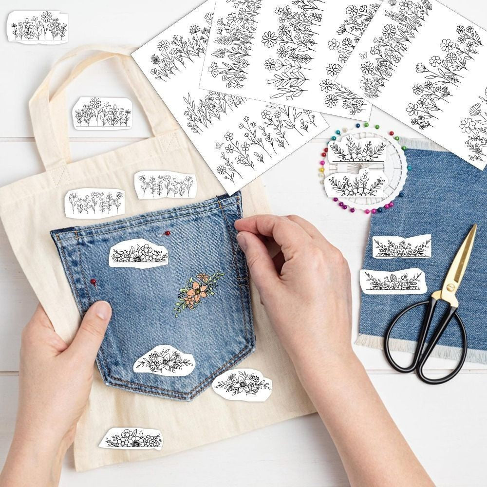 Stick and Stitch Embroidery Stabilizer, 4 Sheets Water Soluble Dissolvable Paper