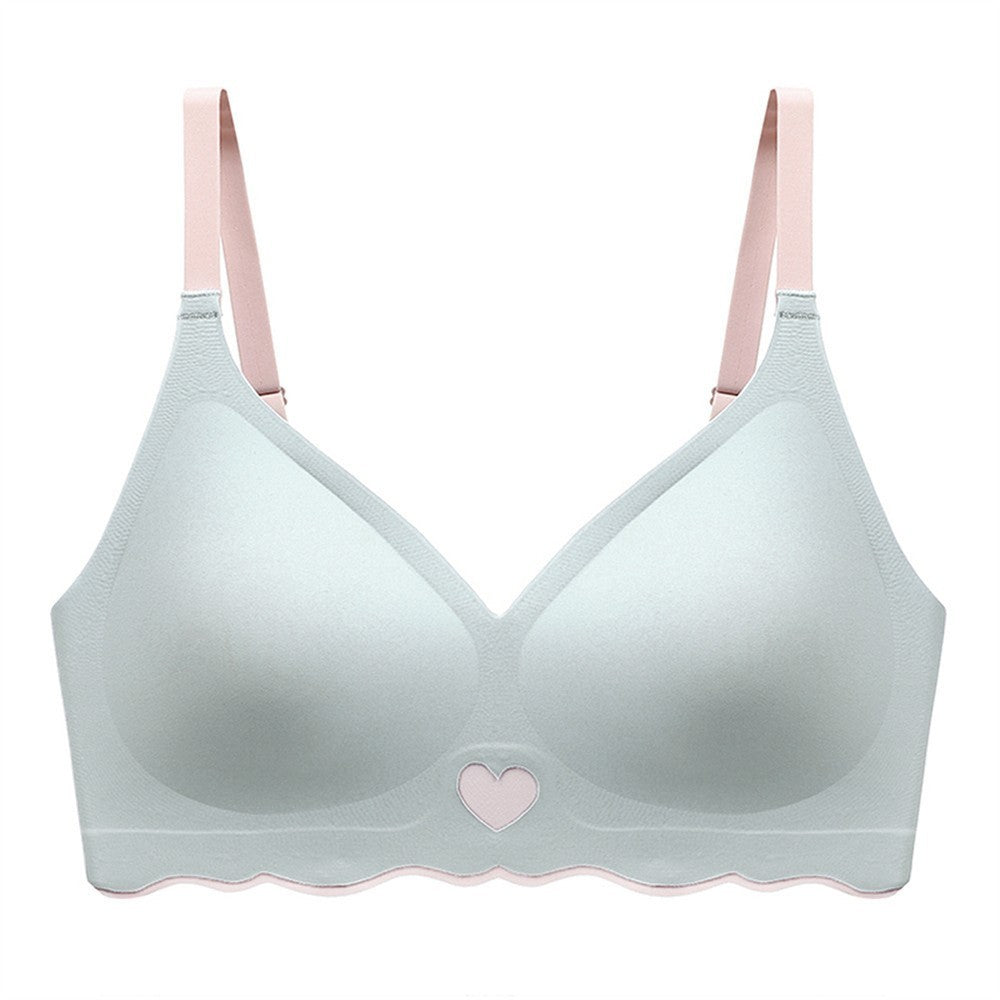 Seamless Bra Comfort Bra Medium Elasticity 3/4 Cup Solid Color Wire-free