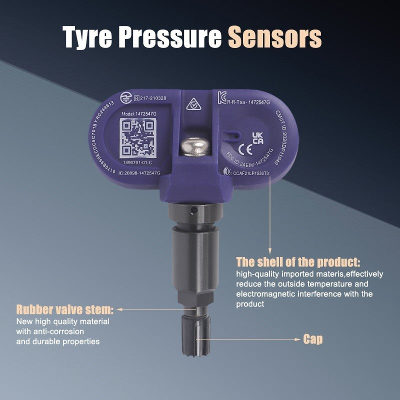 Pre-Programmed TPMS Tyre Pressure Sensor For Tesla Model 3 S X Y Bluetooth 5.0