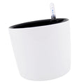 Round Self-watering Plant Flower Pot with Water Level