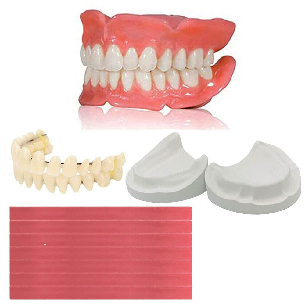 DIY Denture Fake Teeth-Full/Partial Denture at Home Repair Missing Teeth Set UK-
