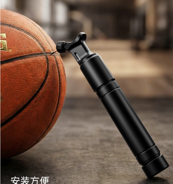 Sports Ball Inflation Pump & 5 Inflation Needles Football Basketball Soccer NEW