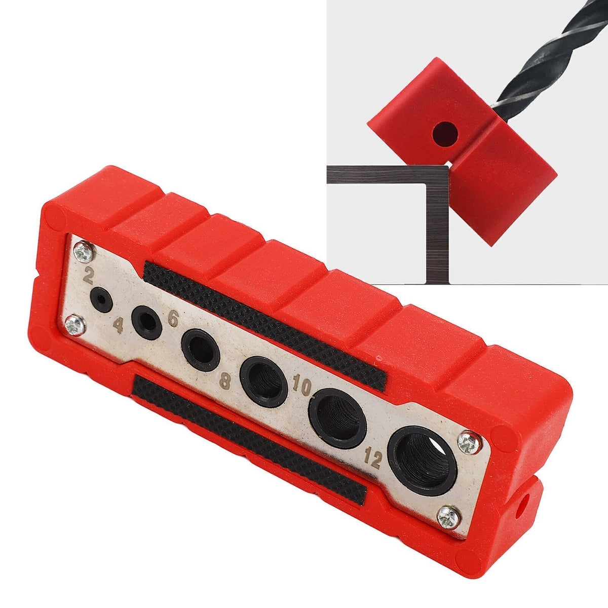 Woodworking Drilling Guide Handheld Drill Guide Drill Block Drilling Jig For 2mm
