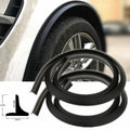 2X 1.5m car wheel arch extensions mudguard rubber profile trim strips universal