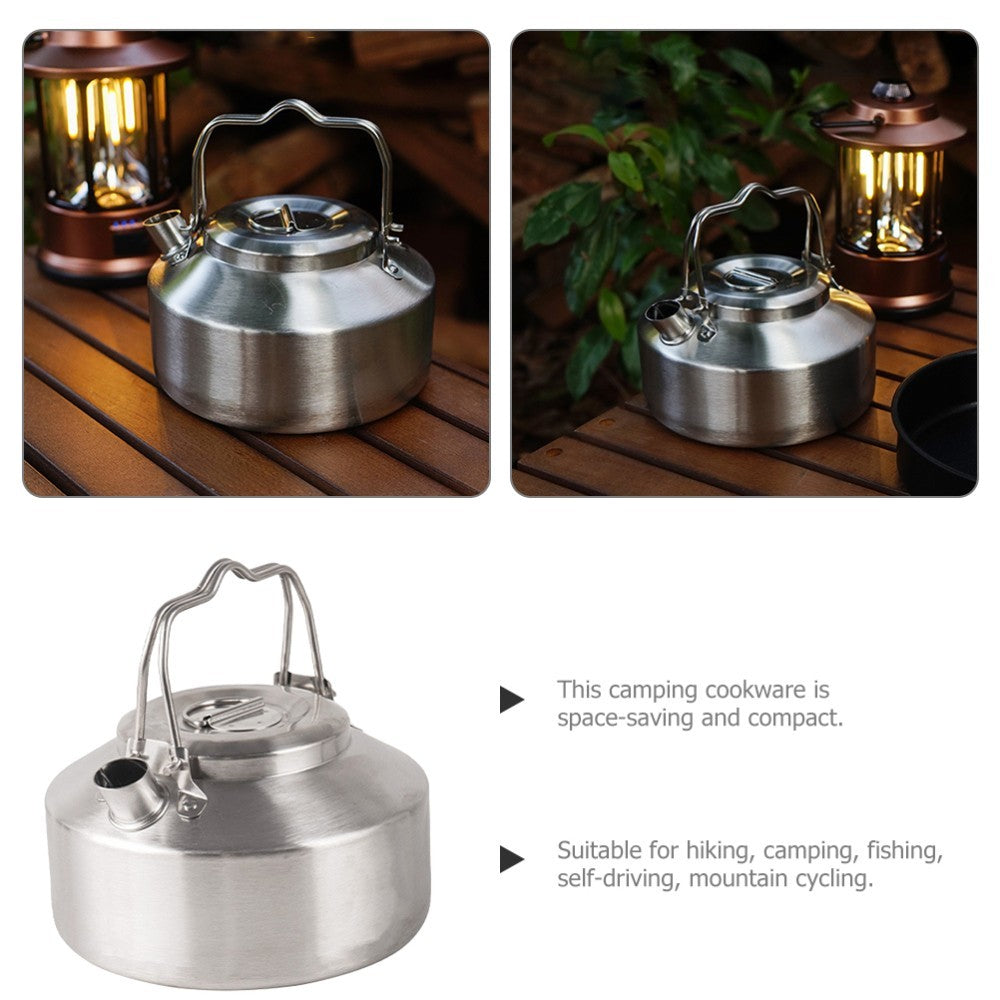 Portable Travel Kettle Stainless Steel Tea Teapot Small Stovetop