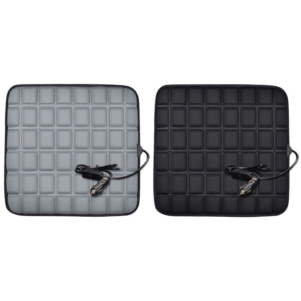 Universal Car Heated Seat Cushion Hot Cover Auto 12v Heater Warmer Pad Black