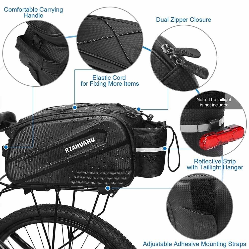 Waterproof Bicycle Rear Rack Seat Bag Bike Storage Trunk Pannier Saddlebag Hot