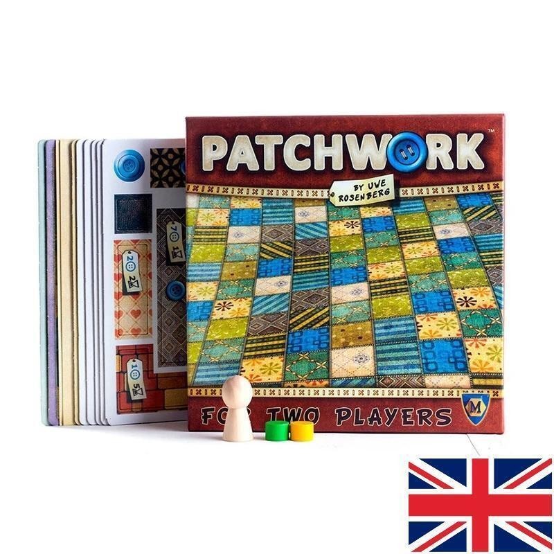 New Patchwork Board Game for Two Players Funny Party Games Paper Cards 2 Players