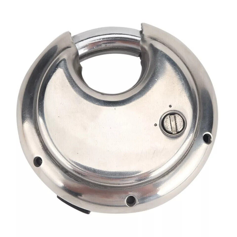 2pk Heavy Duty Combination Padlock for Outdoor, Waterproof Disc Padlock W/Code 4