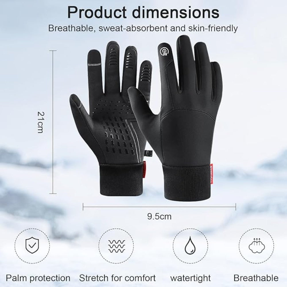 Men Women Thermal Winter Gloves Waterproof Windproof Touch Screen Warm Gloves