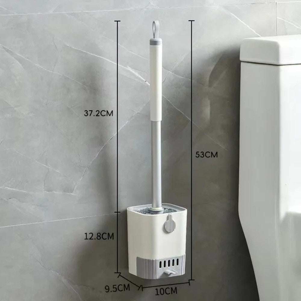 Bristle Toilet Brush &Holder Set Cleaning Brush Bathroom WC Base