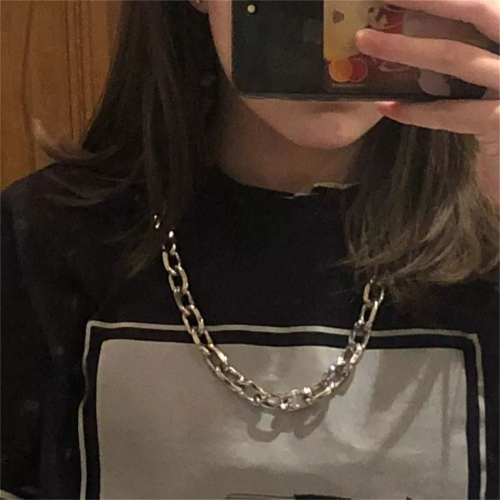 Big Ring Wallet Chain Metal Link Belt Chain Biker Chain  Casual Style