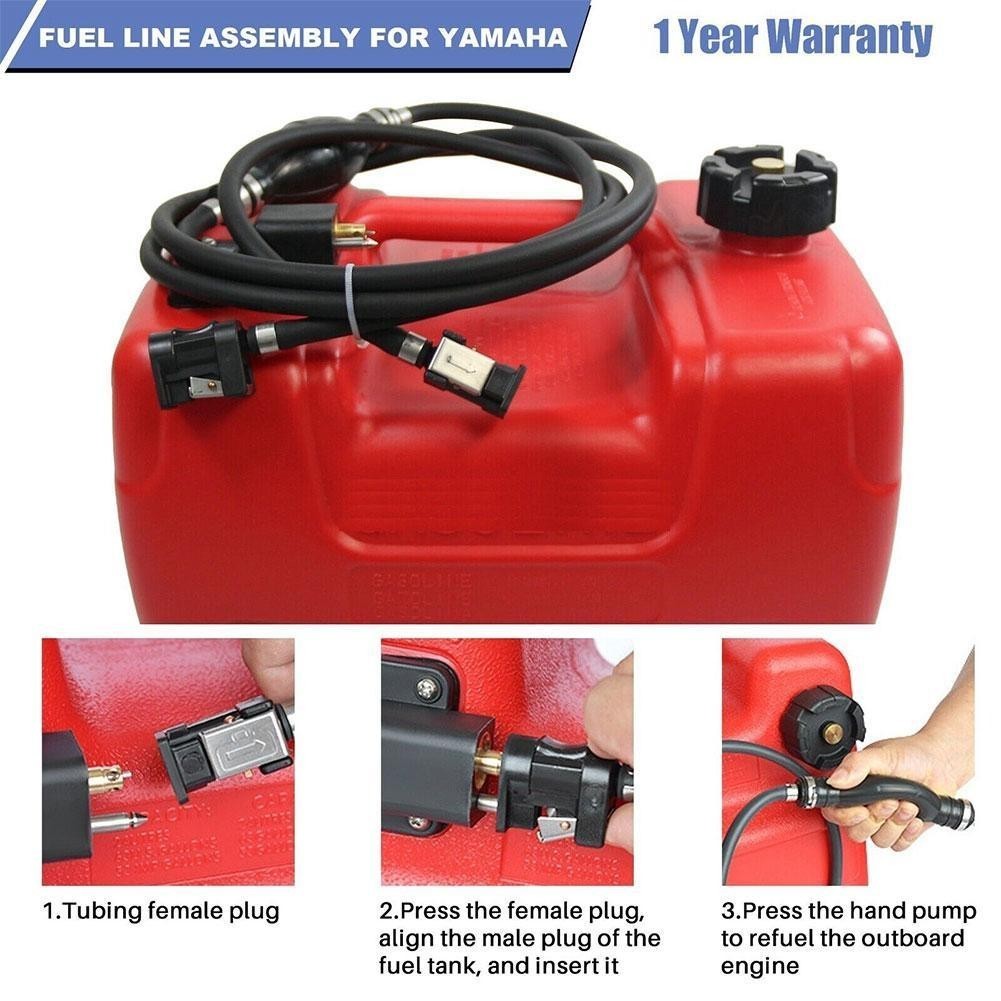 For Mariner Parkson Johnson Motor Outboard Tank Boat Hos^uk| Fuel Marine P4J5