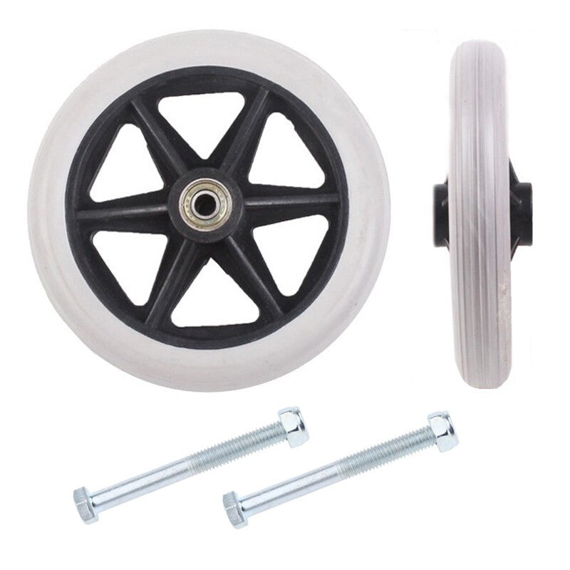 17CM Heavy Duty Wheelchair Replacement-Front Wheel Solid Tire Wheel 2PCS UK