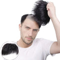 Breathable Thick Human Hair Toupee with Around Hair Men Wig Piecees