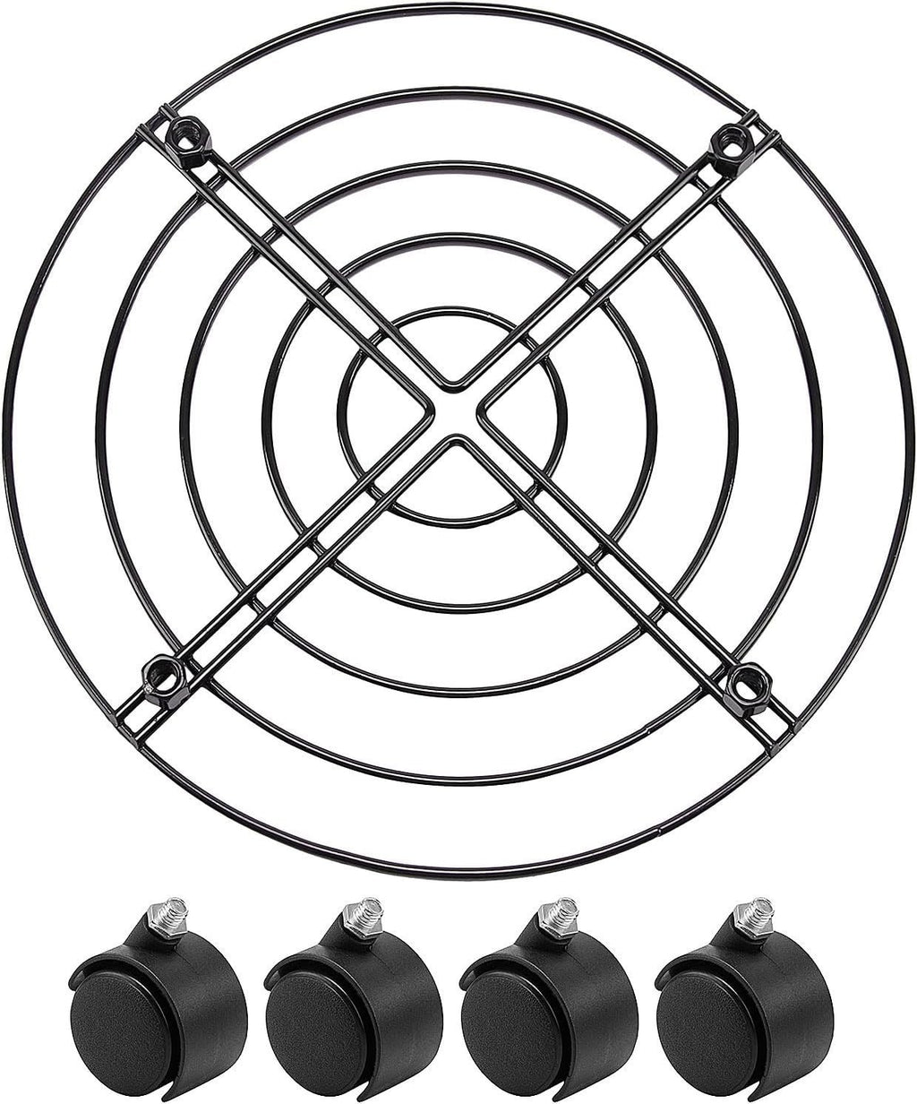 3 Pack Heavy Duty Plant Caddy with Wheels 27cm Round Metal Potted Trolley