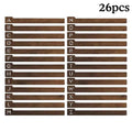 26 Piece Wooden Vinyl Dividers A-Z for Alphabetical Record Organization