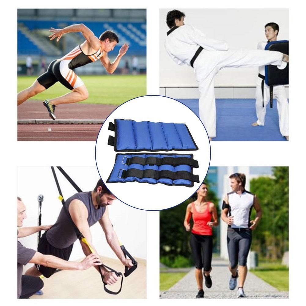1kg 2kg Ankle Weights Leg Wrist Strap Running Training Fitness