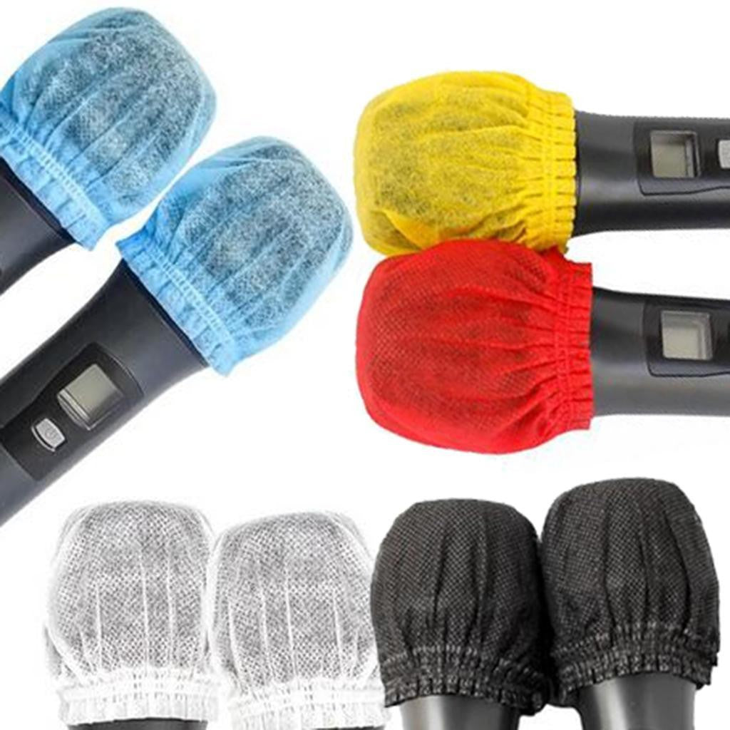 200x Disposable Non-woven Microphone Cover Stage Mic Covers Protective