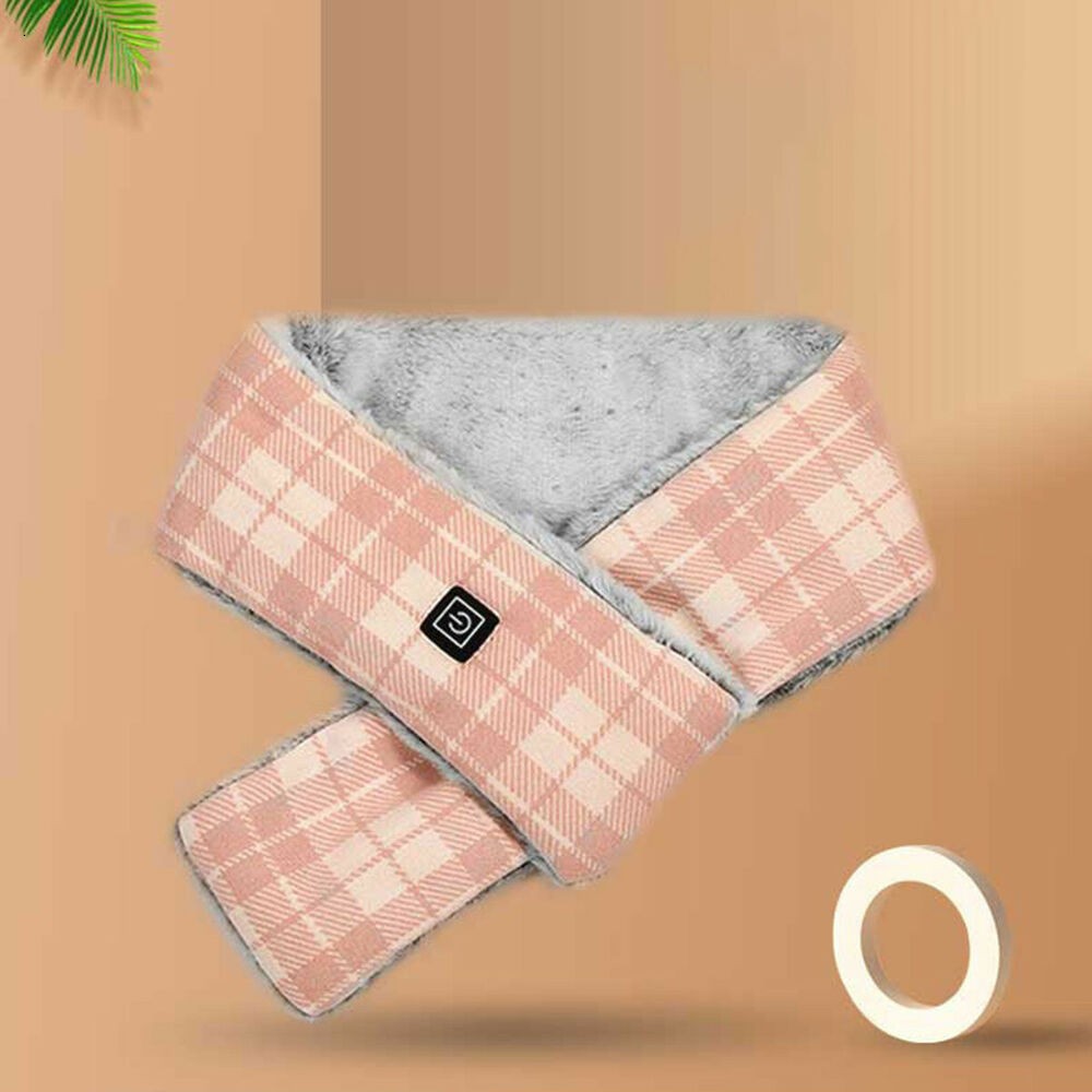 Electric Heated Thick Scarf Winter Neck Warmer Shawl Soft USB Heating Man Woman